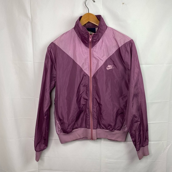 Vintage NIKE Track Jacket Two Tone Windbreaker Size Large - Picture 2 of 6